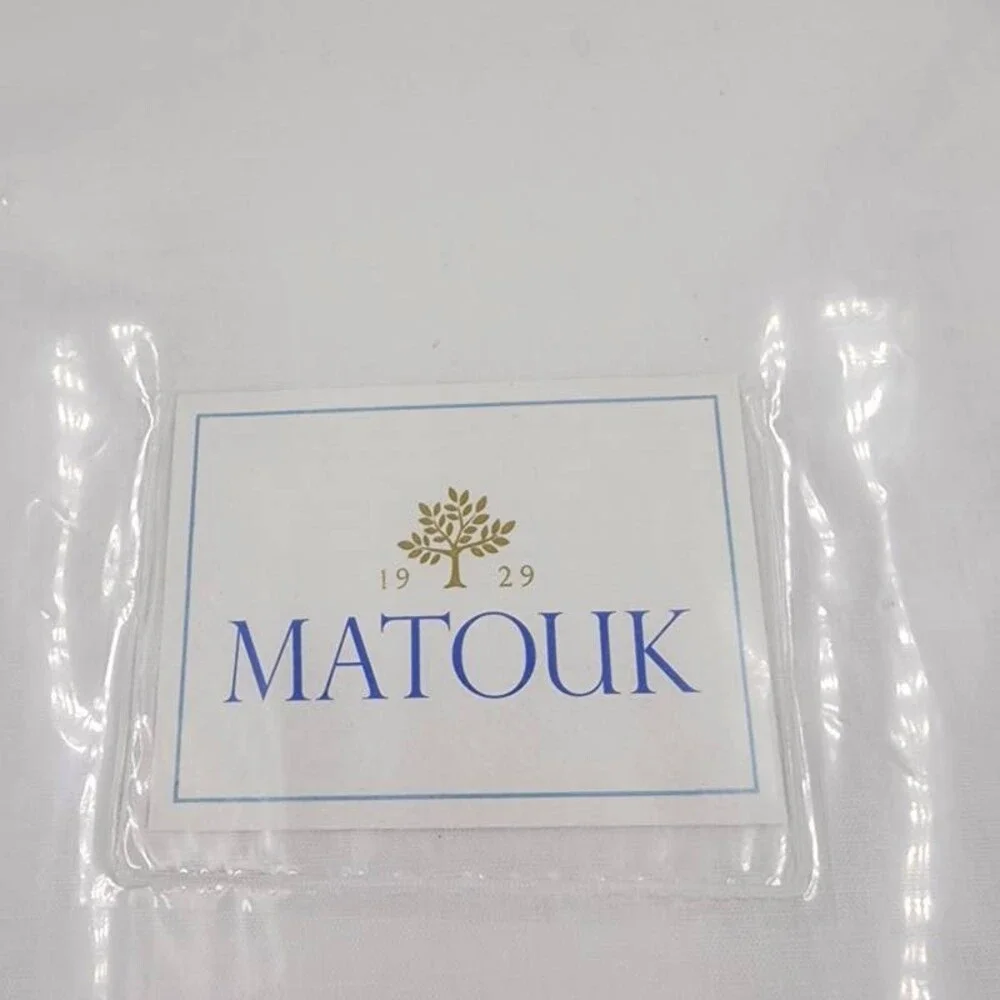 Matouk Linen Roman Fitted Sheet Unisex California King White